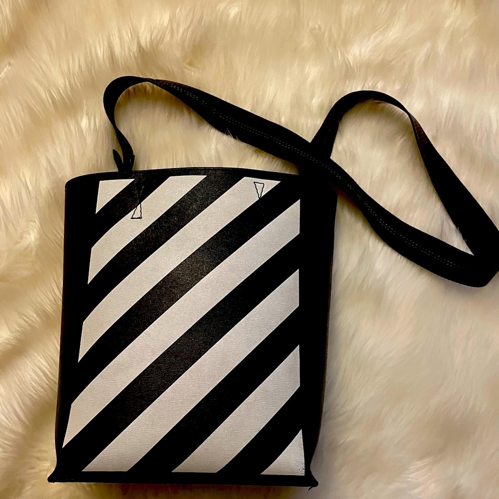 Off-white diagonal tote